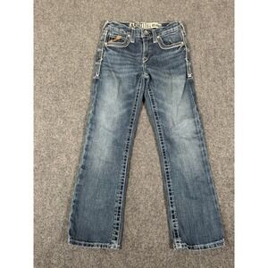 Ariat B4 Relaxed Boys Jeans Size 10 Medium Wash Straight Boot Denim Western